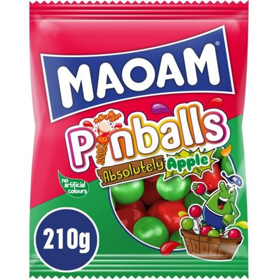 Maoam - Pinballs Absolut Apple 210 Gram – candyonlinenl1