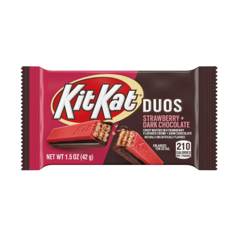 Kit Kat - Duo's Strawberry & Dark Chocolate 42 Gram – candyonlinenl1